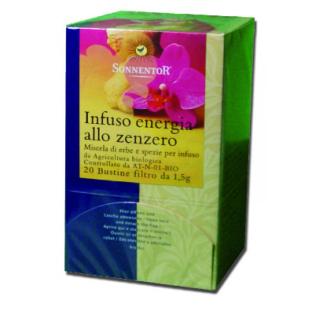 Infuso Energia allo Zenzero Sonnentor scatola da 18 filtri bio