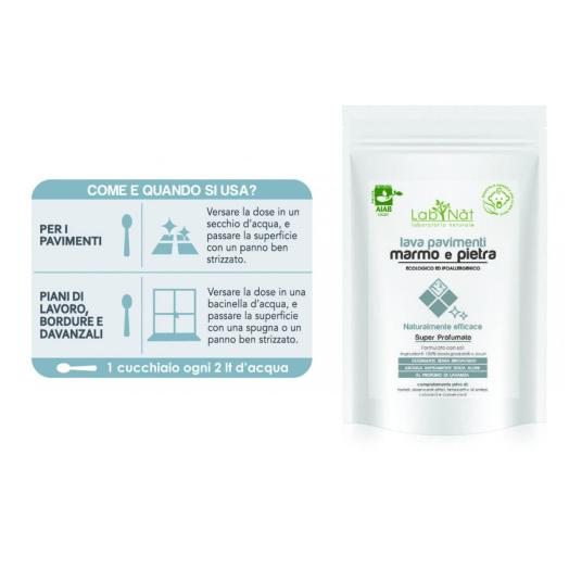 ZECA038 - Polvere Lava Pavimenti Marmo e Pietra 500 gr.