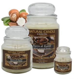 Cartone da 6 Candele Medie Burro di Karite da 380 gr cad.