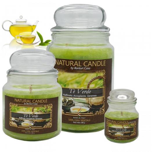 BON002.06 - Cartone da 6 Candele Medie The Verde da 380 gr cad.