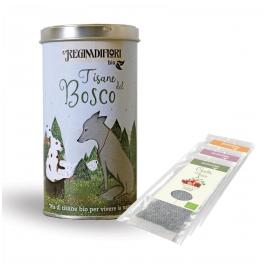 VIRFL03 - Lattina regalo con 12 filtri assortiti nelleTisane del Bosco Biologiche