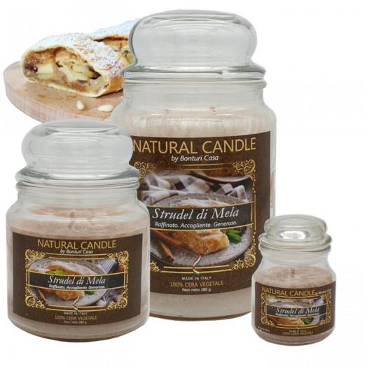 BON003.03 - Cartone da 4 Candele Grandi Strudel di Mele da 580 gr cad.