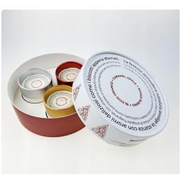 ESS054 - Scatola regalo tonda 3 candele come biscotti