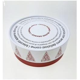 ESS054 - Scatola regalo tonda 3 candele come biscotti