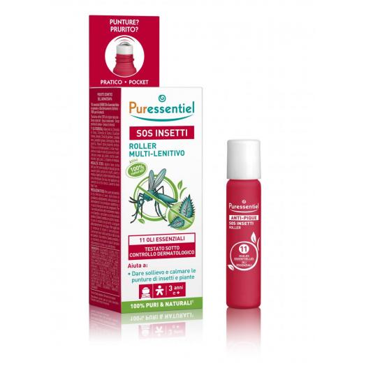 PUE026 - Roll-on SOS insetti multi-lenitivo bio x punture di zanzare, piante e meduse 5 ml
