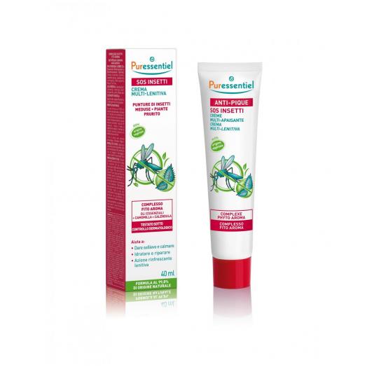 PUE027 - Crema multi-lenitiva bio SOS insetti  adulto x punture di zanzare, piante e meduse 40 ml