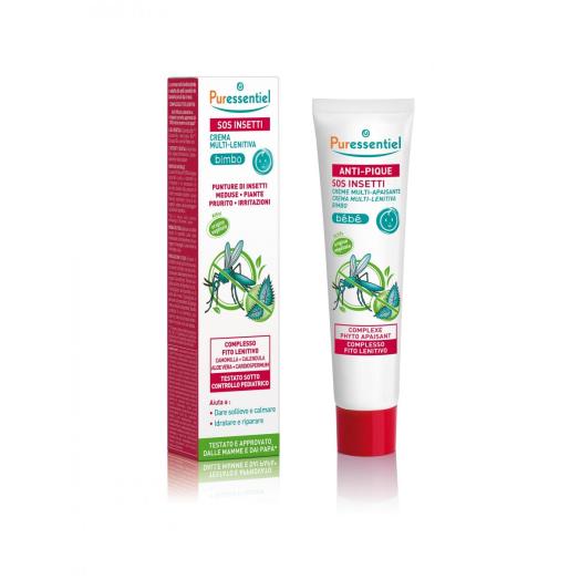 PUE028 - Crema Bimbi multi-lenitiva bio SOS insetti x punture di zanzare, piante e meduse 30 ml