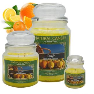 Cartone da 4 Candele Grandi Sicily da 580 gr cad.