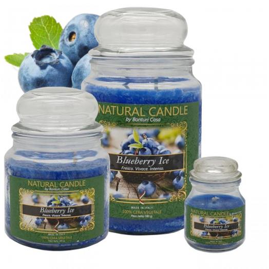 BON003.12 - Cartone da 4 Candele Grandi Blueberry Ice da 580 gr cad.