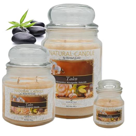 BON003.16 - Cartone da 4 Candele Grandi Talco da 580 gr cad.