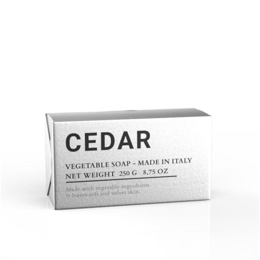 ALC573 -  Sapone solido vegetale For Men  Cedar 250 gr.