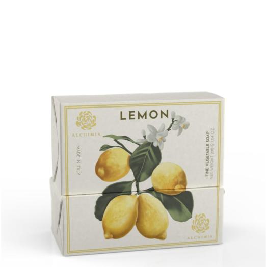 ALC500 -  Sapone solido vegetale singolo al Limone  200 gr.