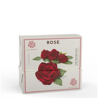 Sapone solido vegetale singolo alla Rosa 200 gr.