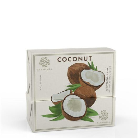ALC555 -  Sapone solido vegetale singolo al Cocco 200 gr.