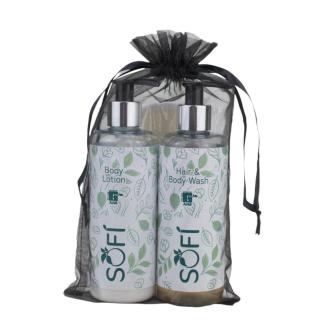 Set Regalo"Tulle Sof&igrave; " Spugna,Shampodoccia ,Crema Corpo all'Oliva  300 ml.