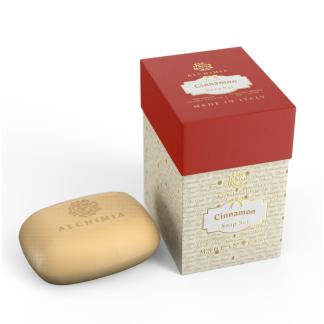 Scatola Cubica Natalizia con 3 saponette alla Cannella da 150 gr.