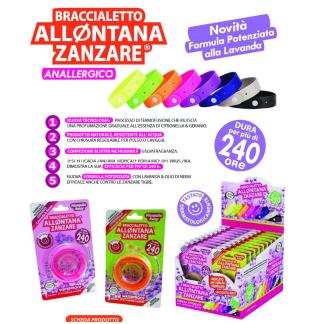 Espositore  Allontana Zanzare Anallergico da 24 bracciali